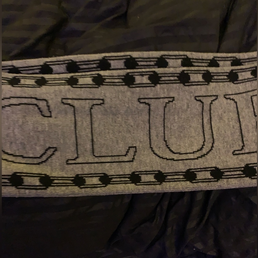 Drop dead death club grey scarf